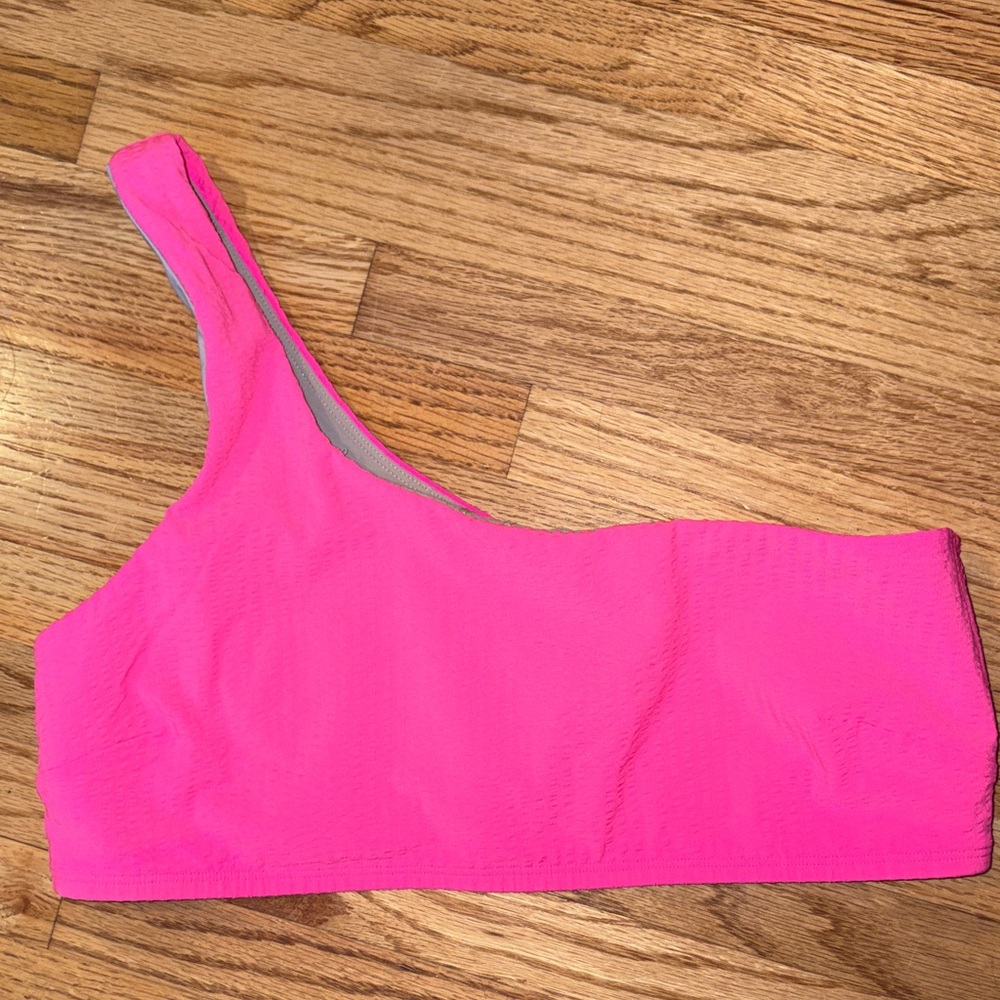 Lululemon medium Pink One-Shoulder Bikini Top - no tag measures medium